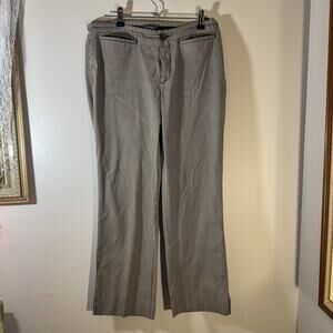 VTG Banana Republic Martin Fit Pinstripe Trousers Grey Workwear Office Siren 6
